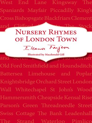 cover image of Nursery Rhymes of London Town